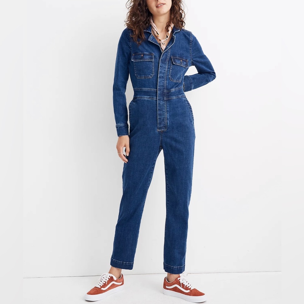 Madewell Denim Coverall Jumpsuit